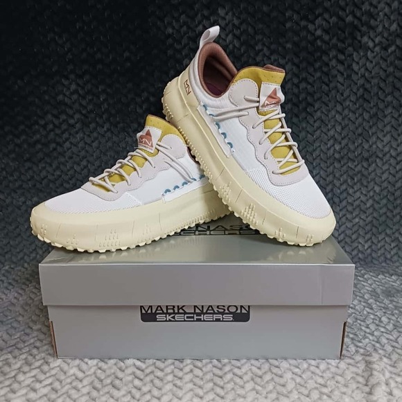 Skechers‎ Mark Nason Revo Lucian Trainers Men's Shoes Off White Size 11.5